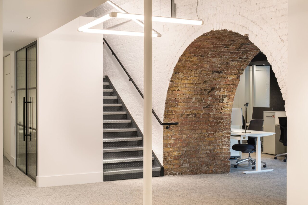 Mezzanine Floor Under Arch.